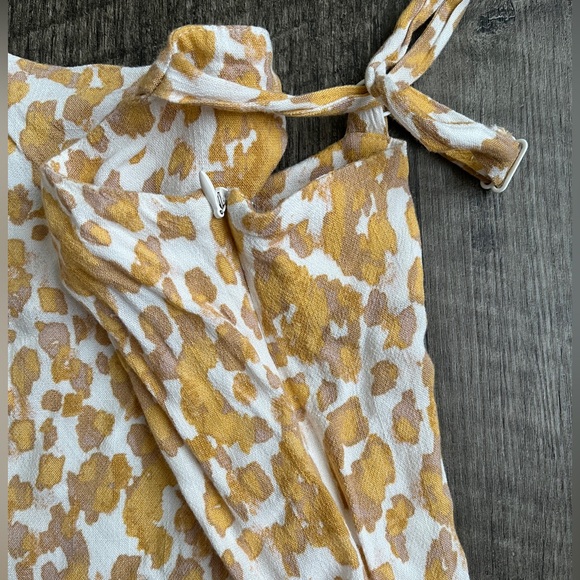 Sadie & Sage Yellow and White Mini Dress - Picture 3 of 4